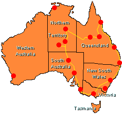 Australienkarte